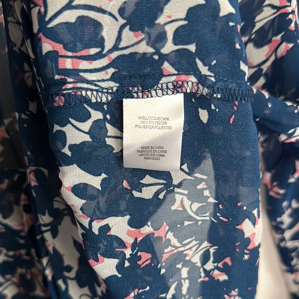 MOD LUSIVE Blue Ruffled Blouse - Picture 9 of 9